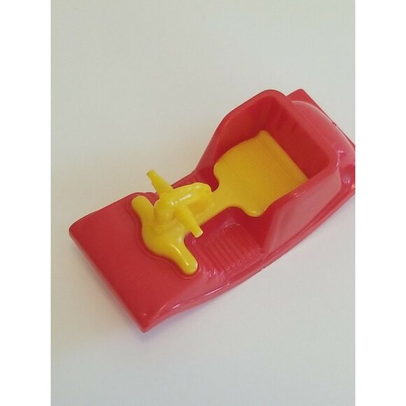 VTG ACME Thomas Toy Red Yellow Rocking Horse Dollhouse Miniature Plastic - Picture 6 of 9